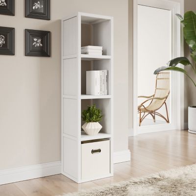 Image showing  Solid Wood 4-Cube Tall Organizer