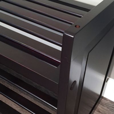 Image showing  Solid Wood Shoe Storage Rack