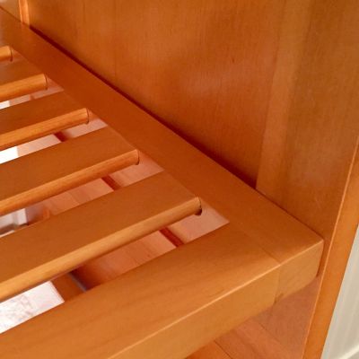 Image showing  Solid Wood 3-Tier Storage Shelf Rack