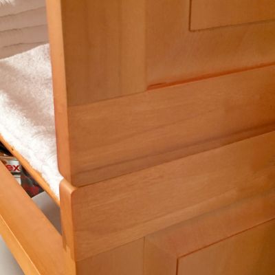 Image showing  Solid Wood 3-Tier Storage Shelf Rack