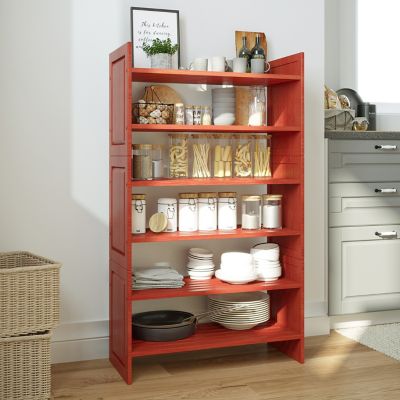 Image showing  Solid Wood 3-Tier Storage Shelf Rack