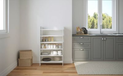 Image showing  Solid Wood 3-Tier Storage Shelf Rack