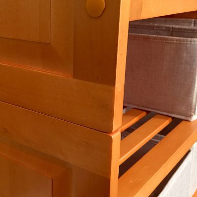 Image showing 2 th John Louis Home Solid Wood 2-Tier Storage Shelf Rack