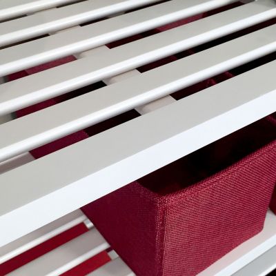 Image showing 2 th John Louis Home Solid Wood 2-Tier Storage Shelf Rack