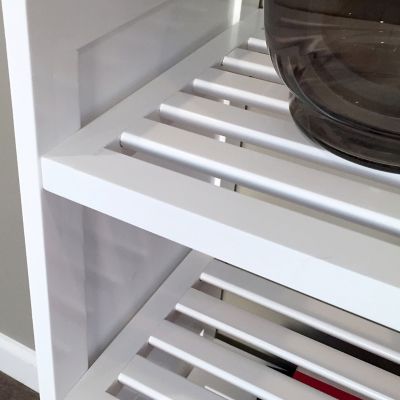 Image showing 3 th John Louis Home Solid Wood 2-Tier Storage Shelf Rack