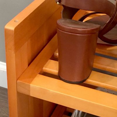 Image showing  Solid Wood Shoe Storage Rack