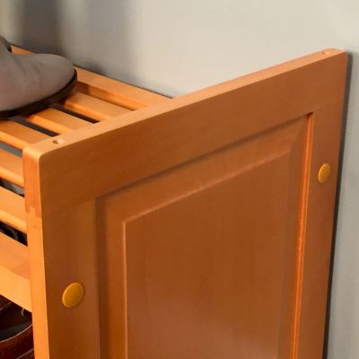 Image showing  Solid Wood Shoe Storage Rack