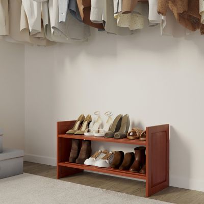Image showing  Solid Wood Shoe Storage Rack