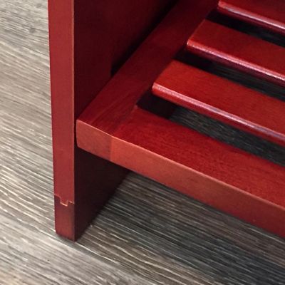 Image showing  Solid Wood Shoe Storage Rack