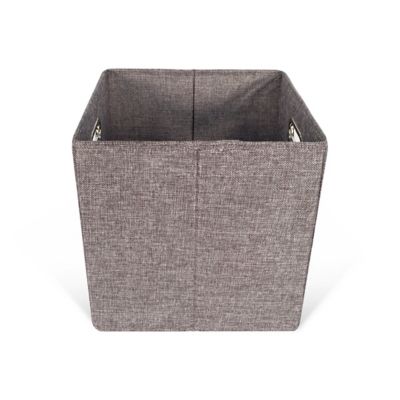 Image showing 1 th John Louis Home Cube Tweed Storage Bin