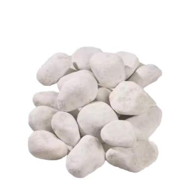 Ashman Online Stones 1-2 in. Snow White Stones Solar 20 lbs.-Pack for Garden, Pathway Decor, Aquarium and Water fountains