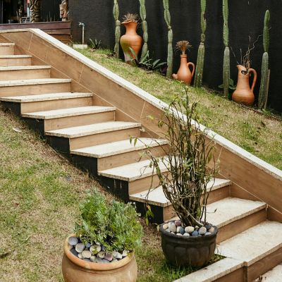 Image showing  0.14 cu. ft. 3-4 in. Mixed Beach Pebbles Smooth River Rocks, 10 lbs. for Gardens, Pathways, Pots, and DIY