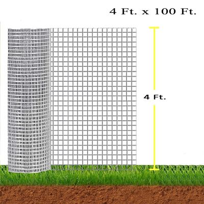 Image showing  48 in. x 100 ft. Hardware Cloth, 1/2 in. Mesh, 19 ga., Wire Fencing for Garden.