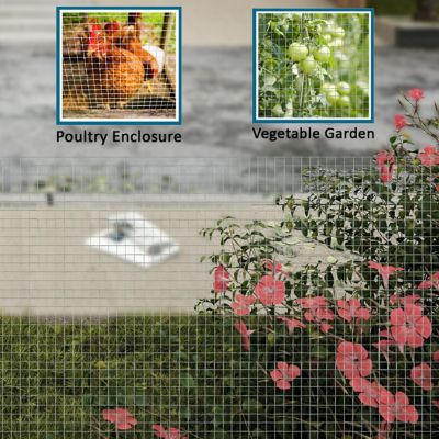 Image showing  48 in. x 50 ft. Hardware Cloth, 1/2 in. Mesh, 19 ga., Wire Fencing for Garden.