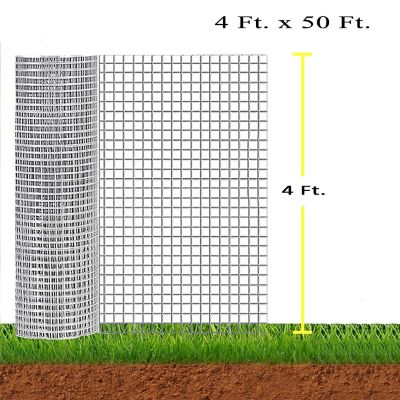 Image showing  48 in. x 50 ft. Hardware Cloth, 1/2 in. Mesh, 19 ga., Wire Fencing for Garden.