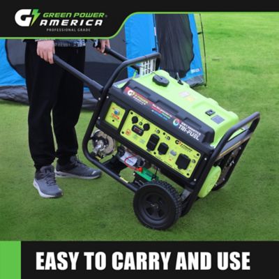 Image showing 5 th Green-Power America 13000 Watts Gas/Propane/Natural Gas Tri-Fuel Generator GN13000TCS