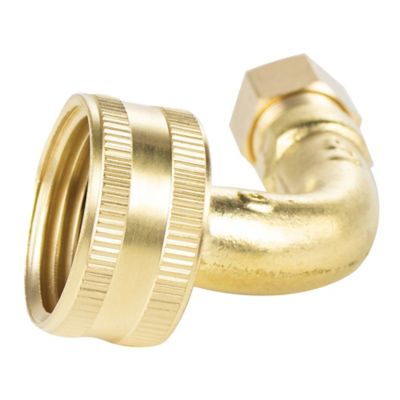 Image showing 8 th Certified Appliance Accessories 3/4 in. FGH x 3/8 in. MIP Dishwasher Elbow with Nut & Compression Ferrule