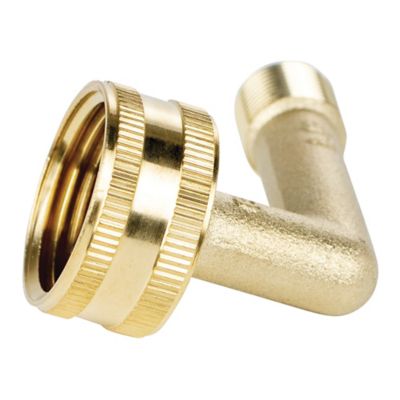 Image showing 8 th Certified Appliance Accessories 3/4 in. FGH (Female Garden Hose) x 3/8 in. MIP (Male Iron Pipe) Dishwasher Elbow