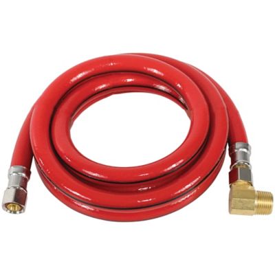 Image showing  6 ft. PVC Dishwasher Connector with Angled Elbow, 3/8 in. FCM x 3/8 in. FCM