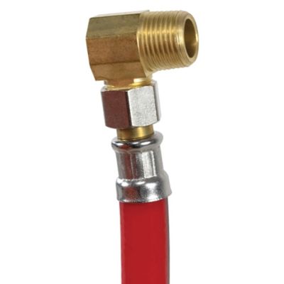 Image showing  6 ft. PVC Dishwasher Connector with Angled Elbow, 3/8 in. FCM x 3/8 in. FCM