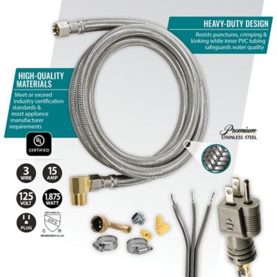Image showing  Dishwasher Installation Kit with Straight Plug Head