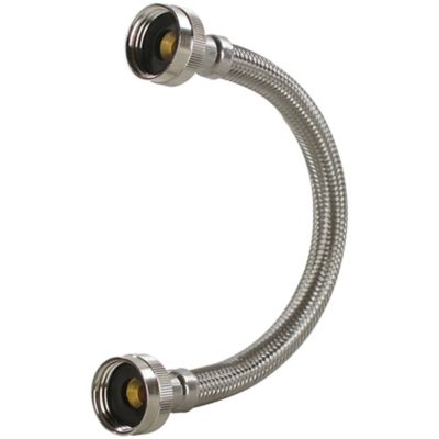 Image showing 7 th Certified Appliance Accessories 5 ft. Braided Stainless Steel Steam Dryer Installation Kit with Elbow