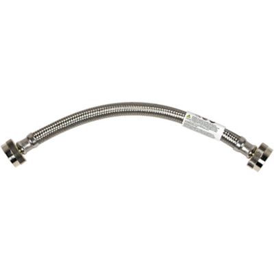 Image showing 9 th Certified Appliance Accessories 5 ft. Braided Stainless Steel Steam Dryer Installation Kit with Elbow