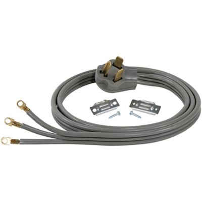 Image showing  5 ft. Electric Dryer Duct Kit with 3-Wire 30-Amp 6 ft. Cord