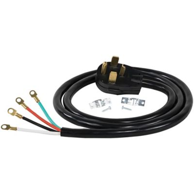 Image showing  5 ft. Electric Dryer Duct Kit with 4-Wire 30-Amp 6 ft. Cord