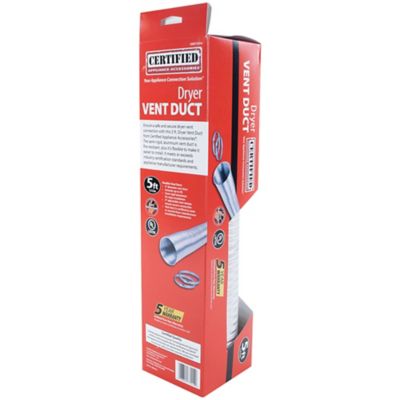 Image showing 9 th Certified Appliance Accessories 5 ft. Semi-Rigid Dryer Vent Duct