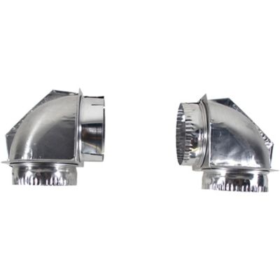 Image showing 7 th Certified Appliance Accessories 8 ft. Dryer Vent Duct Kit with Elbows