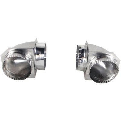 Image showing 8 th Certified Appliance Accessories 8 ft. Dryer Vent Duct Kit with Elbows