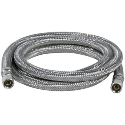 Image showing  6 ft. Braided Stainless Steel Ice Maker Connector