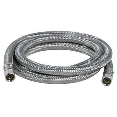 Image showing  7 ft. Braided Stainless Steel Ice Maker Connector