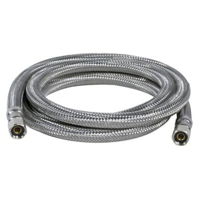 Image showing  8 ft. Braided Stainless Steel Ice Maker Connector