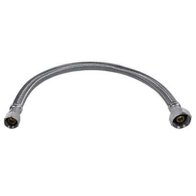Image showing  30 in. Braided Stainless Steel Faucet Supply Line, 3/8 in. FCM x 1/2 in. FIP