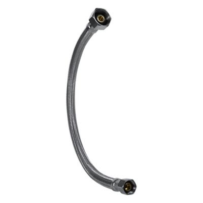 Image showing  30 in. Braided Stainless Steel Faucet Supply Line, 3/8 in. FCM x 1/2 in. FIP