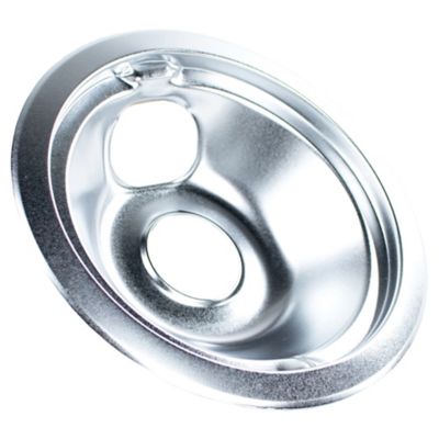 Image showing  Chrome Style B Drip Bowls, 2 Large 8 in. & 2 Small 6 in. for GE & Hotpoint Electric Ranges