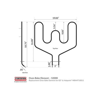Image showing 5 th Certified Appliance Accessories Replacement Oven Bake Element for GE & Hotpoint WB44T10011