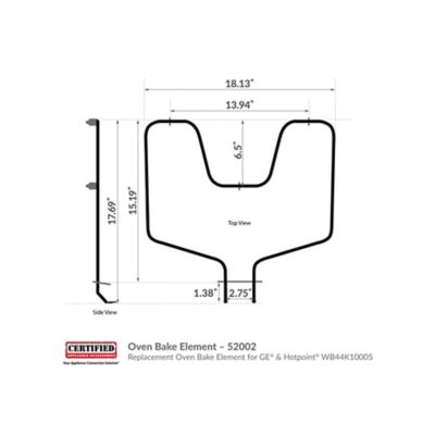 Image showing 5 th Certified Appliance Accessories Replacement Oven Bake Element for GE & Hotpoint WB44K10005