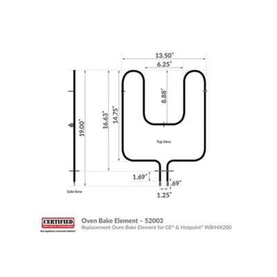 Image showing 5 th Certified Appliance Accessories Replacement Oven Bake Element for GE & Hotpoint WB44X200
