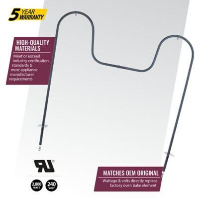 Image showing  Replacement Oven Bake Element for Whirlpool, Kenmore, Frigidaire & Maytag 74003019