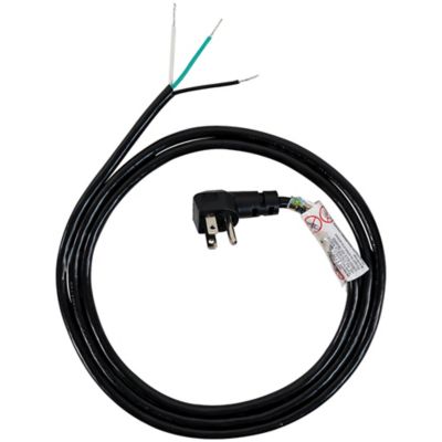 Certified Appliance Accessories 10A Grounded Right-Angle Plug Head Power Supply Cord, 6 ft.