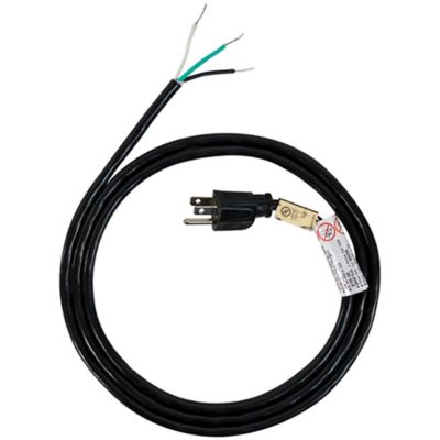 Certified Appliance Accessories 10A Grounded Straight Plug Head Power Supply Cord, 6 ft.
