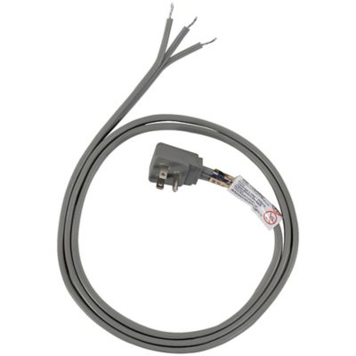 Certified Appliance Accessories 15A Grounded Right-Angle Plug Head Power Supply Cord, 6 ft.