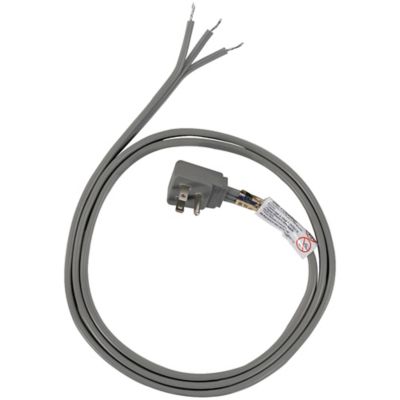 Certified Appliance Accessories 15A Grounded Right-Angle Plug Head Power Supply Cord, 8 ft.