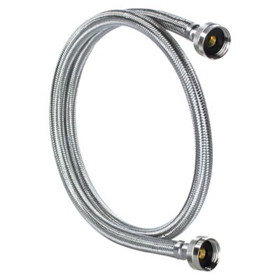 Image showing 5 th Certified Appliance Accessories 4 ft. Braided Stainless Steel Washing Machine Hose