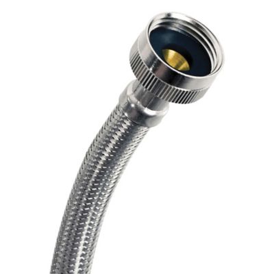 Image showing 8 th Certified Appliance Accessories 4 ft. Braided Stainless Steel Washing Machine Hose