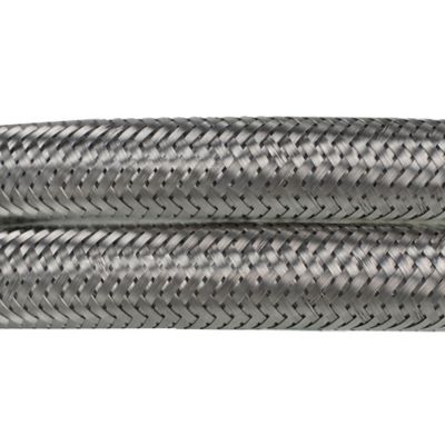 Image showing 9 th Certified Appliance Accessories 4 ft. Braided Stainless Steel Washing Machine Hose