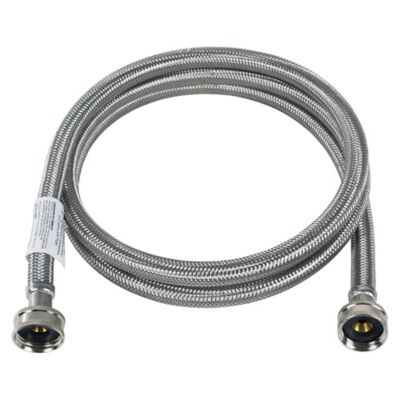 Image showing  5 ft. Braided Stainless Steel Washing Machine Hose